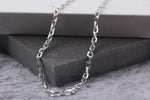 925k Sterling Silver 4mm Anchor Chain Necklace - alternate view 3