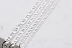 925k Sterling Silver 4mm Mariner Chain Necklace - alternate view 4
