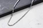 925k Sterling Silver 3mm King Chain Necklace - alternate view 2