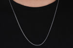 925k Sterling Silver 2mm Foxtail Chain Necklace - alternate view 2