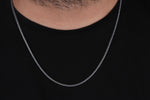 925k Sterling Silver 2mm Foxtail Chain Necklace - alternate view 3