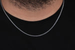 925k Sterling Silver 2mm Foxtail Chain Necklace - alternate view 4