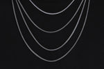 925k Sterling Silver 2mm Foxtail Chain Necklace - alternate view 5