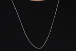925k Sterling Silver 2mm Foxtail Chain Necklace
