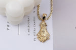 925k Sterling Silver Gourmet Chain Virgin Mary Necklace - alternate view 6