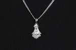 925k Sterling Silver Gourmet Chain Virgin Mary Necklace - alternate view 5