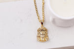 925k Sterling Silver Gourmet Chain Jesus Christ Necklace - alternate view 6