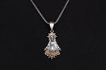 925k Sterling Silver Gourmet Chain Virgin Mary Necklace - alternate view 2
