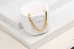 925k Sterling Silver Barley Scale Chain Necklace - alternate view 2