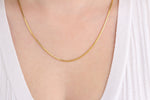 925k Sterling Silver Cube Chain Necklace - alternate view 5