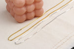 925k Sterling Silver Cube Chain Necklace - alternate view 7