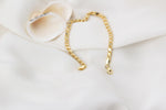 925k Sterling Silver Barley Scale Chain Bracelet