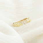 14k Solid Gold Stone-Set Marquise Ring - alternate view 5