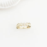 14k Solid Gold Stone-Set Marquise Ring - alternate view 7