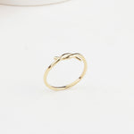 14k Solid Gold Knot Ring - alternate view 4