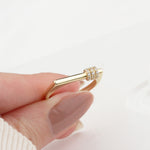 14k Solid Gold Stone-Set Ring - alternate view 3