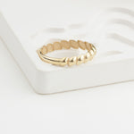 14k Solid Gold Twisted Ring - alternate view 5
