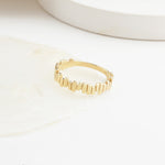 14k Solid Gold Asymmetrical Ring - alternate view 4