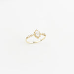 14k Solid Gold Stone-Set Retro Ring - alternate view 5