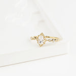 14k Solid Gold Stone-Set Retro Ring - alternate view 6