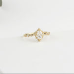 14k Solid Gold Stone-Set Retro Ring - alternate view 7