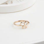 14k Solid Gold Bow Ring - alternate view 4