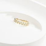 14k Solid Gold Asymmetrical Ring - alternate view 7
