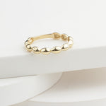 14k Solid Gold Dome Ring - alternate view 7