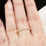 14k Solid Gold Dome Ring