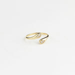 14k Solid Gold Stone-Set Ring - alternate view 3