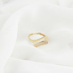 14k Solid Gold Stone-Set Ring - alternate view 5