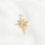 14k Solid Gold North Star Pendant - alternate view 7