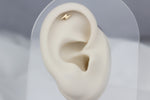 14k Solid Gold Lightning Helix Piercing - alternate view 2