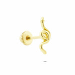 14k Solid Gold Snake Helix Piercing