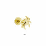 14k Solid Gold Spider Helix Piercing