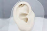 14k Solid Gold Leaf Helix Piercing - alternate view 3
