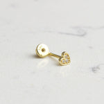 14k Solid Gold Heart Helix Piercing - alternate view 2