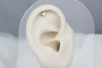 14k Solid Gold Heart Helix Piercing - alternate view 3