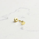 14k Solid Gold Heart Helix Piercing - alternate view 2