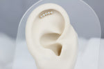 14k Solid Gold Five Stone Helix Piercing - alternate view 3