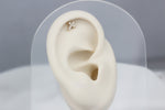 14k Solid Gold Cross Helix Piercing - alternate view 3