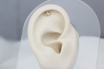 14k Solid Gold Flower Helix Piercing - alternate view 3