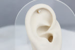 14k Solid Gold Solitaire Helix Piercing - alternate view 3