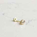 14k Solid Gold Drop Helix Piercing - alternate view 2