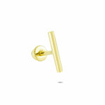 14k Solid Gold Line Helix Piercing