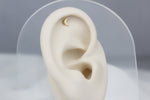 14k Solid Gold Crescent Helix Piercing - alternate view 3