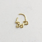 14k Solid Gold Ring Piercing - alternate view 2