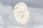 14k Solid Gold Geometric Ring Piercing - alternate view 4