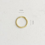 14k Solid Gold Gourmet Ring Piercing - alternate view 3