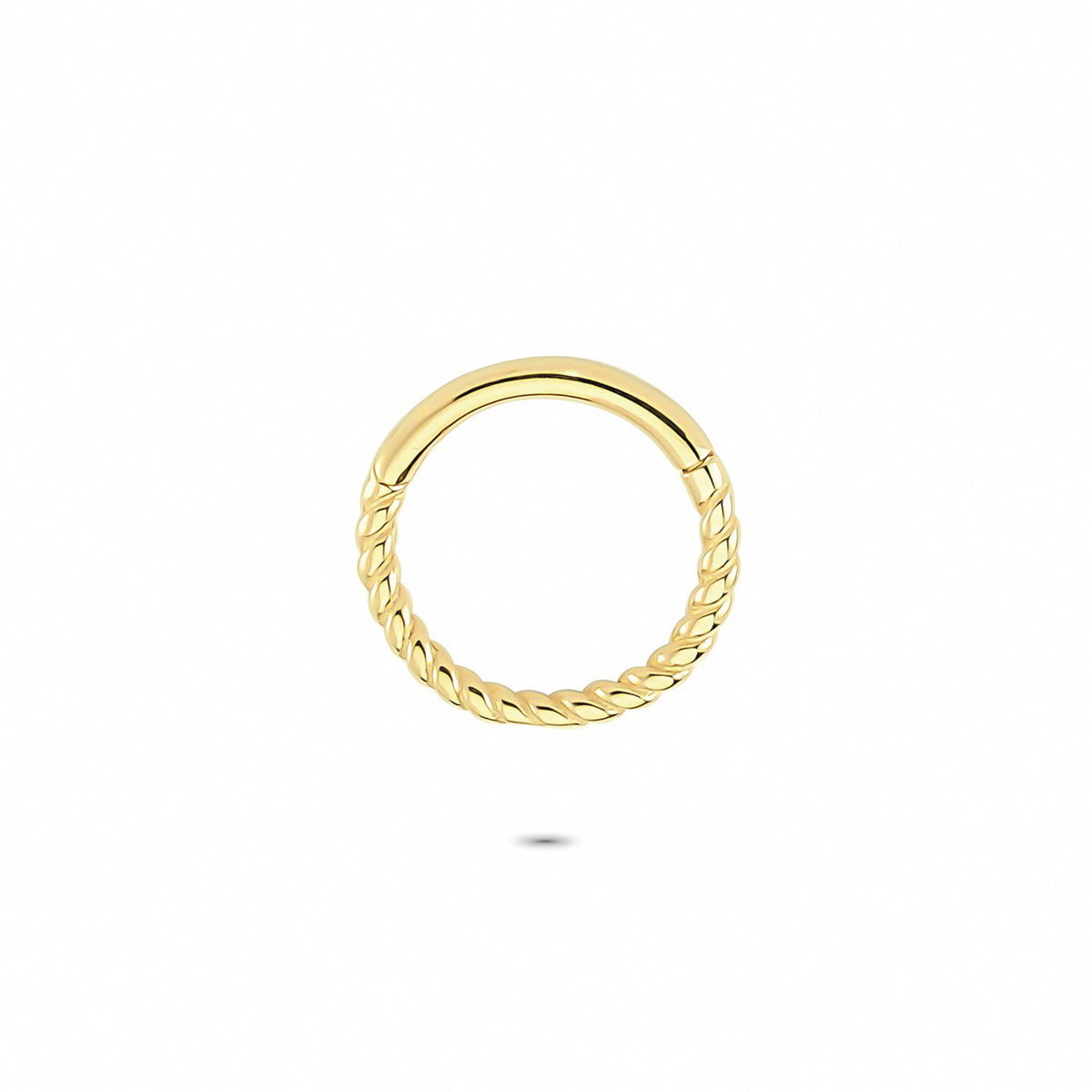14k Solid Gold Gourmet Ring Piercing